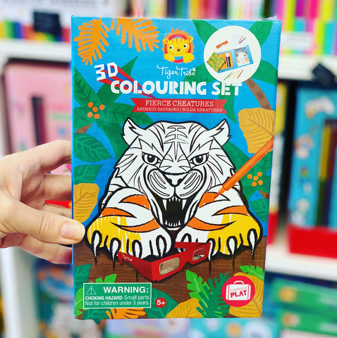 3D Colouring Set - Fierce Creatures