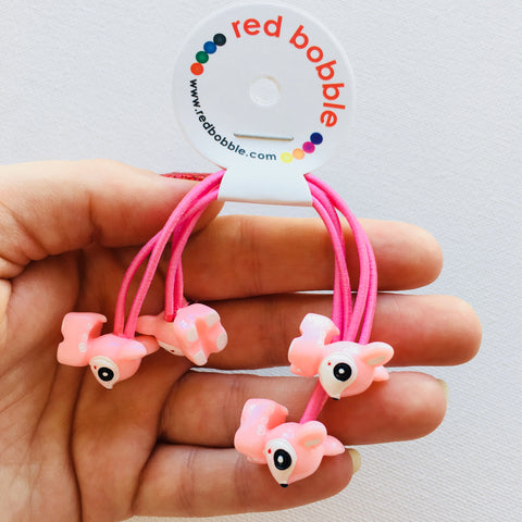 Mini Pink Fawn Hair Ties