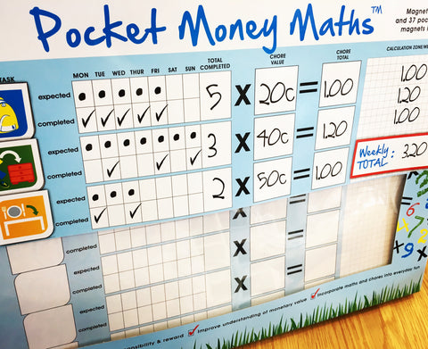 Pocket Money Maths Chart - Magnetic