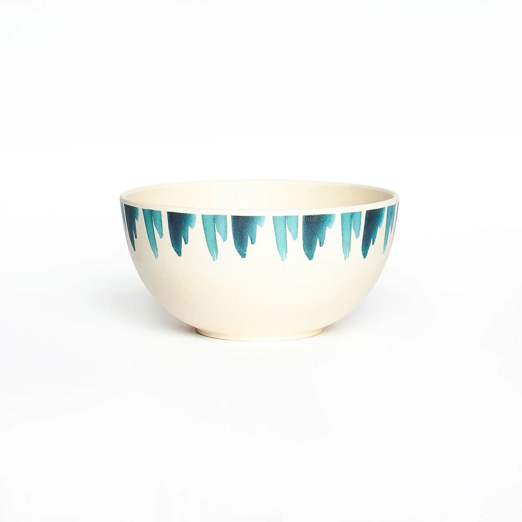 Small Bamboo Bowl - Blue Wave