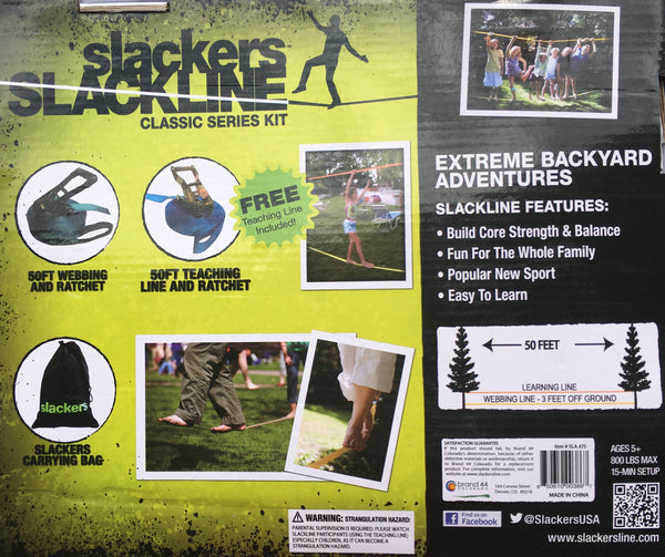 Slackers - 50' Slackers Slackline Classic Set