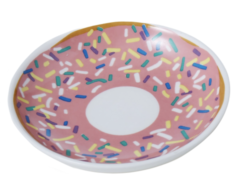 DONUT TRINKET PLATE PINK 10X10X1.5CM