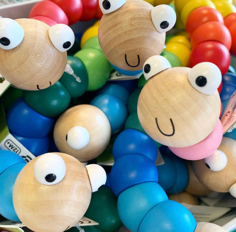 Wooden Wiggly Worms