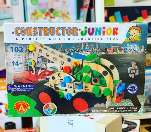 Constructor Jr - Crane Pull Truck 3 in 1 - 102 pc